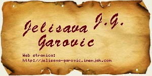 Jelisava Garović vizit kartica